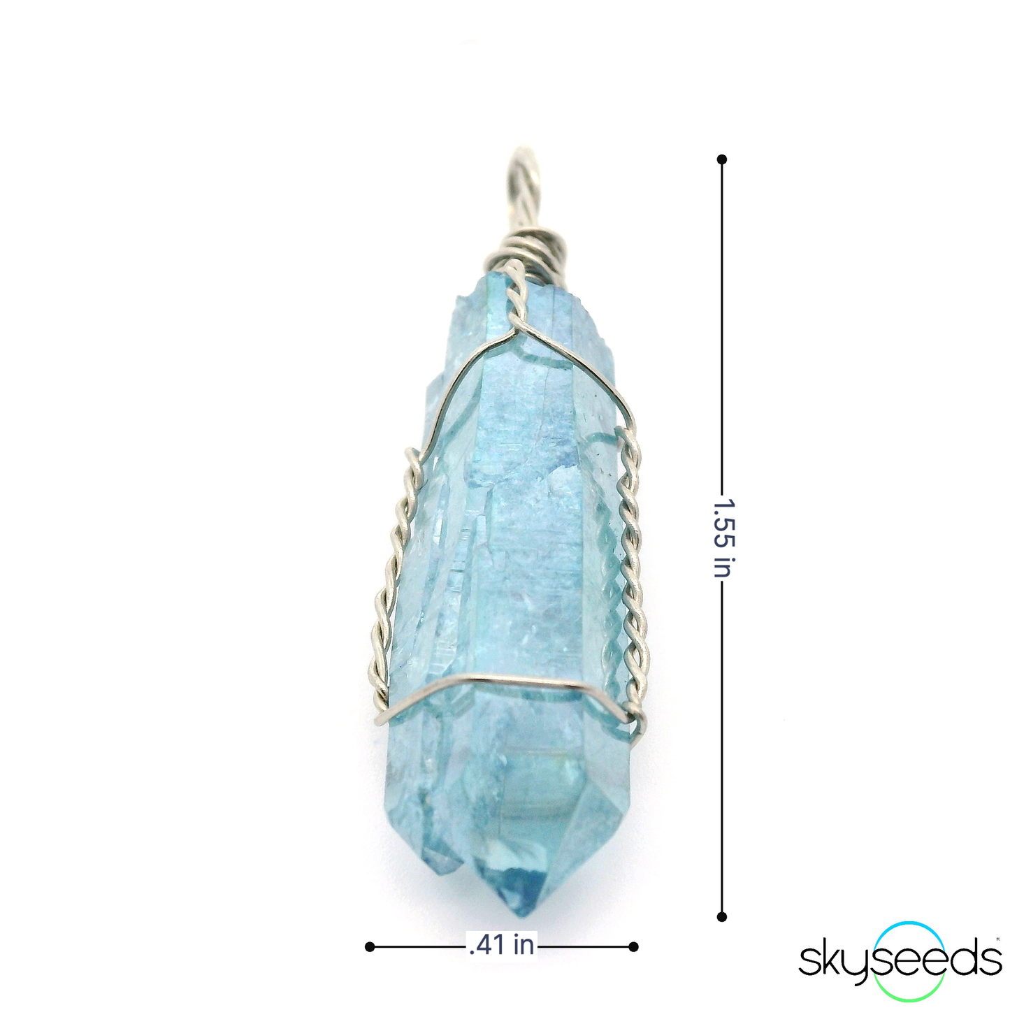
                  
                    Aqua Aura Quartz - Stainless Steel Pendant
                  
                