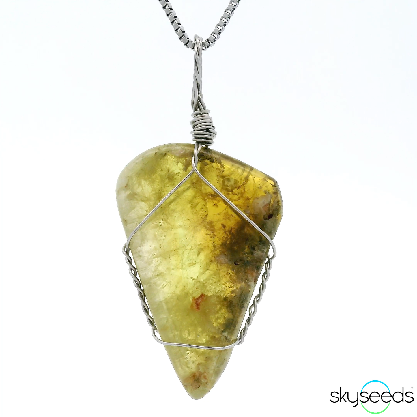 
                  
                    Green Garnet - Stainless Steel Pendant
                  
                