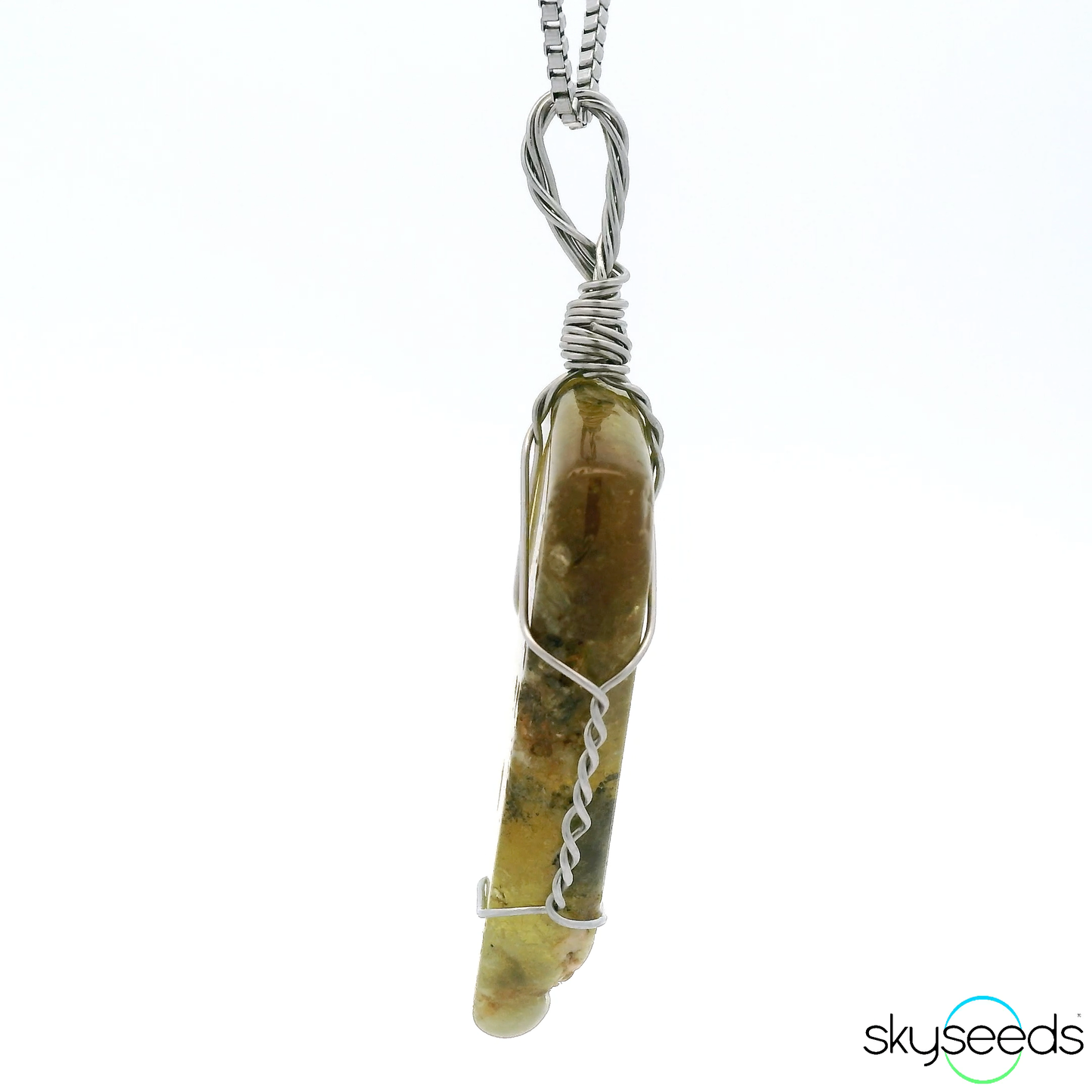 
                  
                    Green Garnet - Stainless Steel Pendant
                  
                