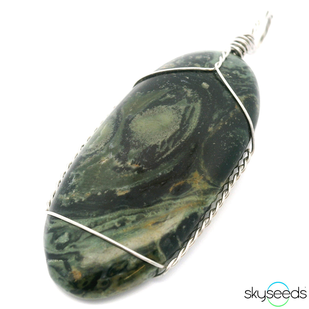 Star Galaxy Jasper - Stainless Steel Pendant