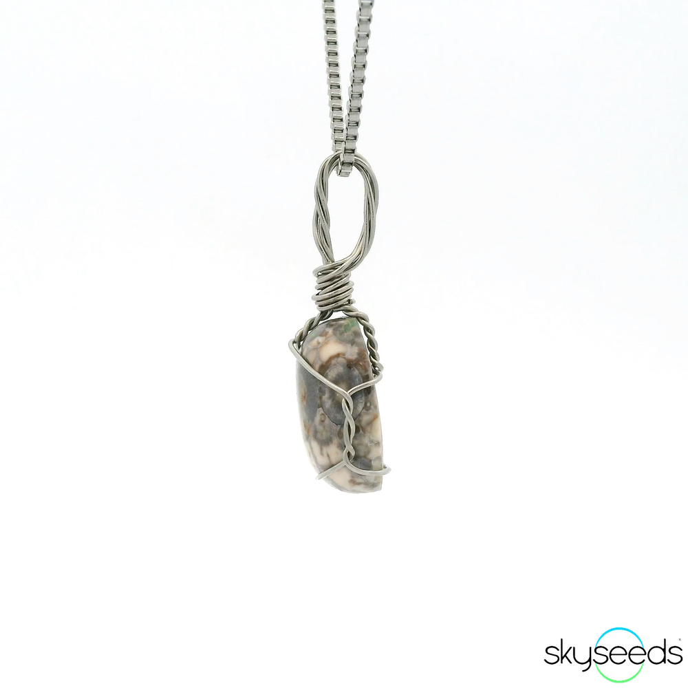 
                  
                    Mexican Fire Opal - Stainless Steel Pendant
                  
                