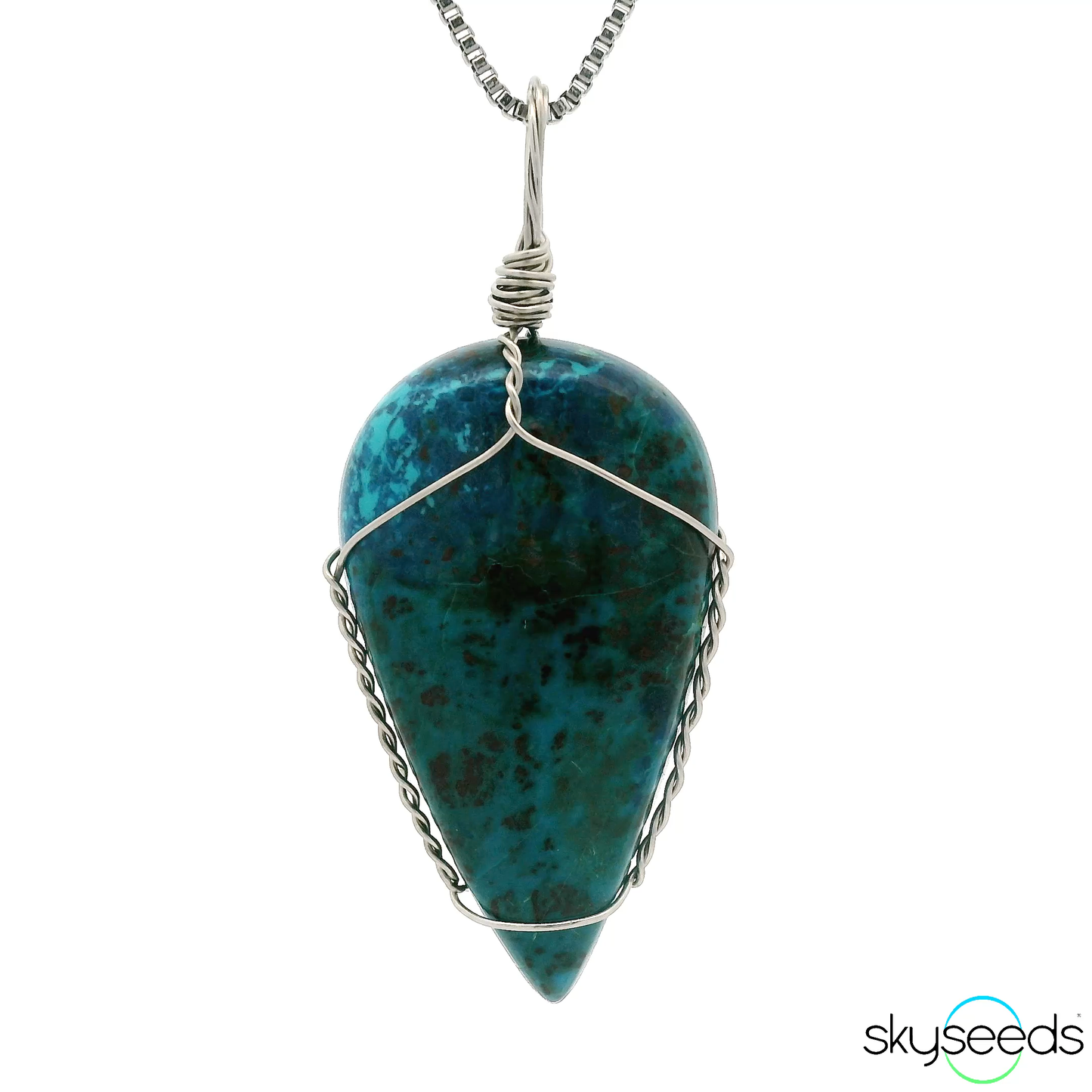 
                  
                    Shattuckite - Stainless Steel Pendant
                  
                
