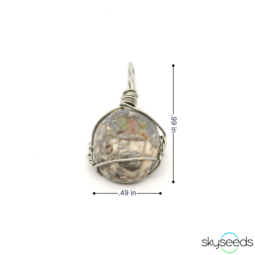 
                  
                    Mexican Fire Opal - Stainless Steel Pendant
                  
                