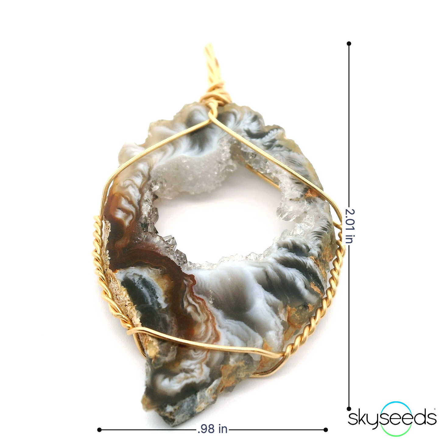 
                  
                    Druzy Agate - 14kt Gold Filled Pendant
                  
                