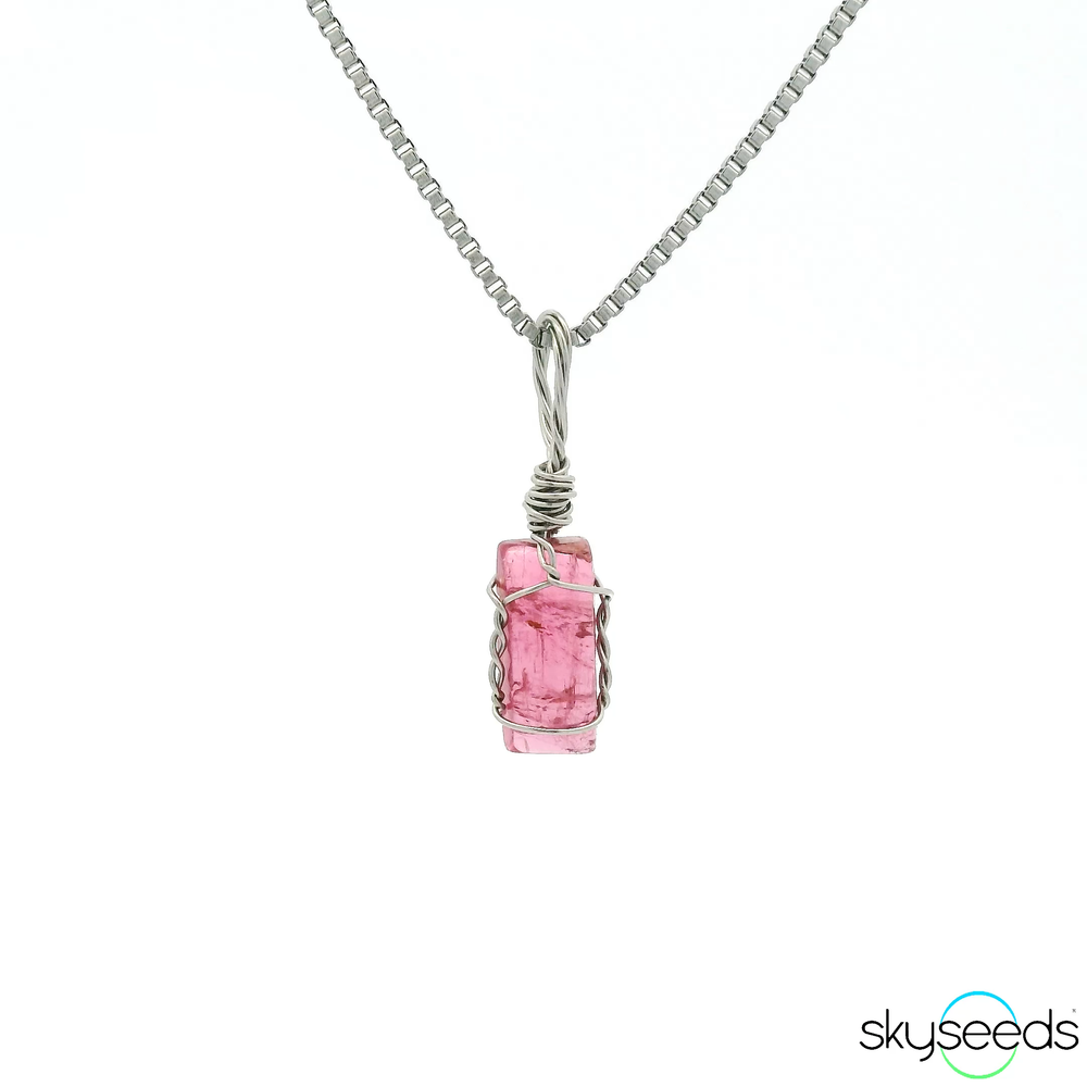 
                  
                    Pink Tourmaline - Stainless Steel Pendant
                  
                