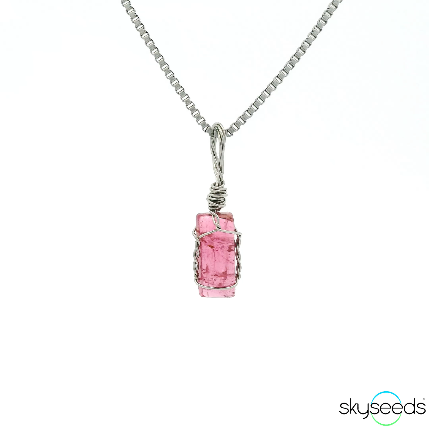 
                  
                    Pink Tourmaline - Stainless Steel Pendant
                  
                