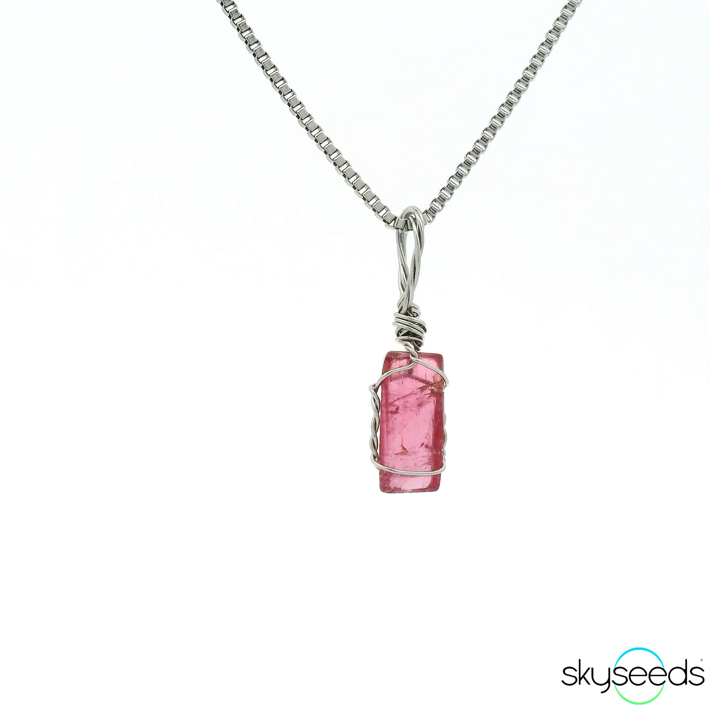 
                  
                    Pink Tourmaline - Stainless Steel Pendant
                  
                