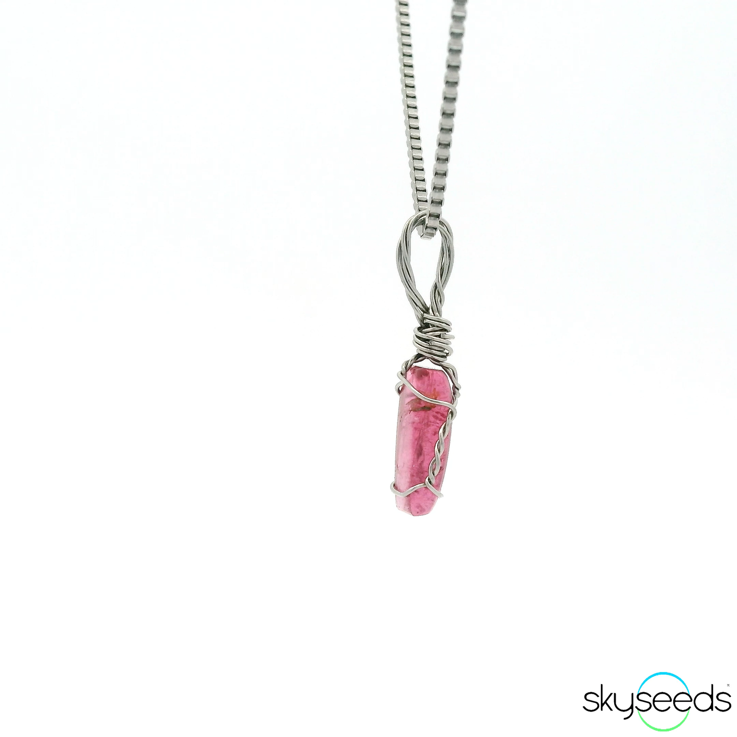 
                  
                    Pink Tourmaline - Stainless Steel Pendant
                  
                