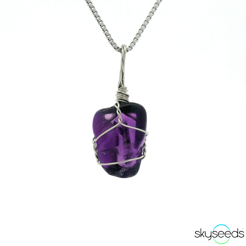 
                  
                    Amethyst - Stainless Steel Pendant
                  
                