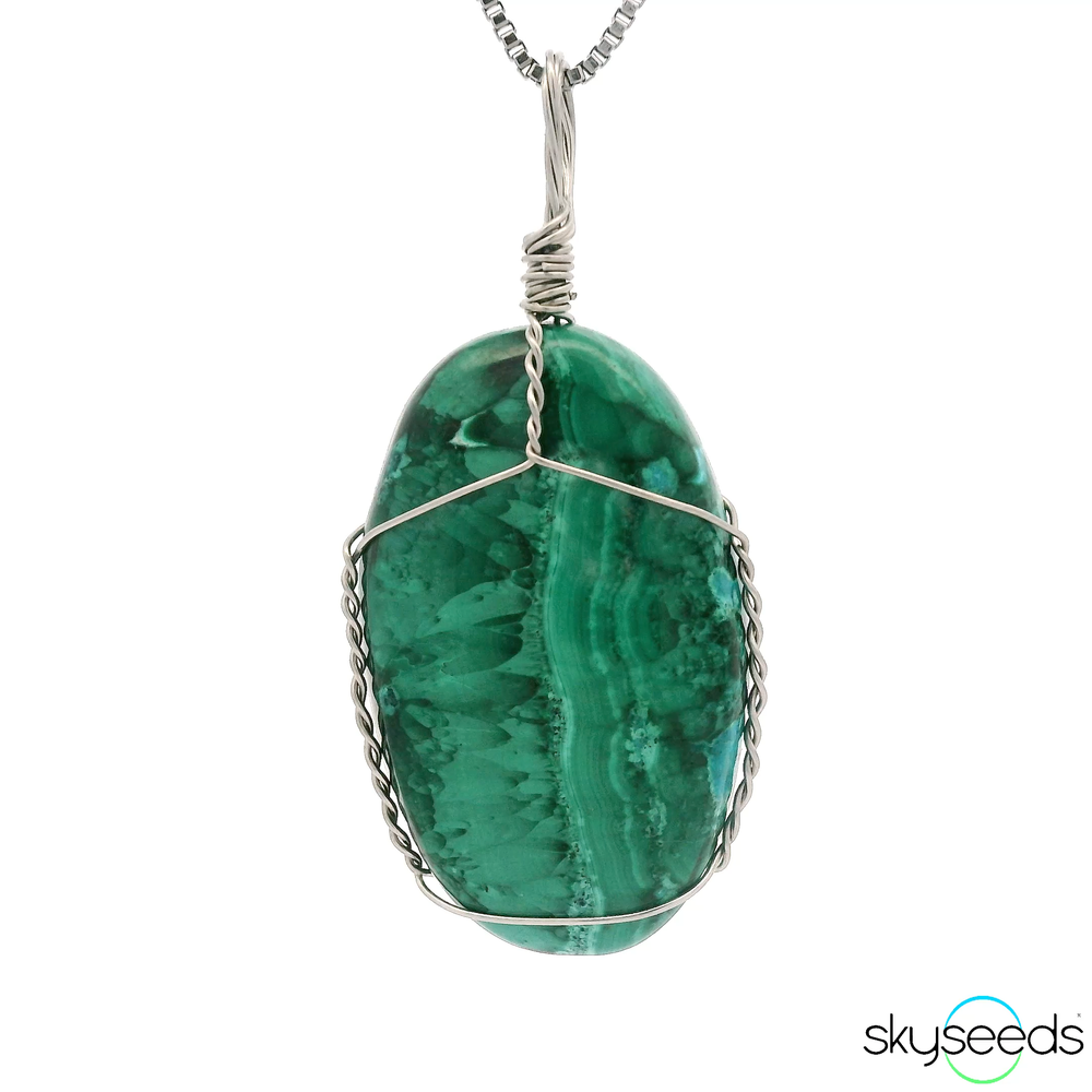 
                  
                    Malachite - Stainless Steel Pendant
                  
                