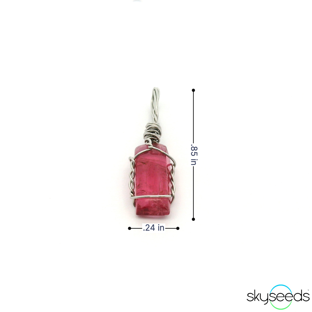 
                  
                    Pink Tourmaline - Stainless Steel Pendant
                  
                