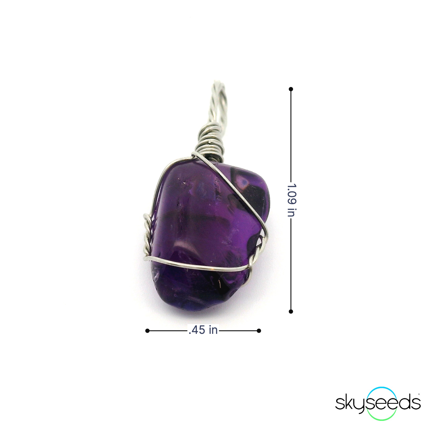 
                  
                    Amethyst - Stainless Steel Pendant
                  
                