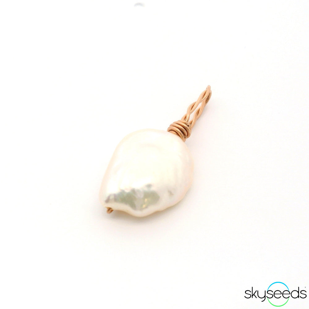 Pearl - 14kt Rose Gold Filled Pendant