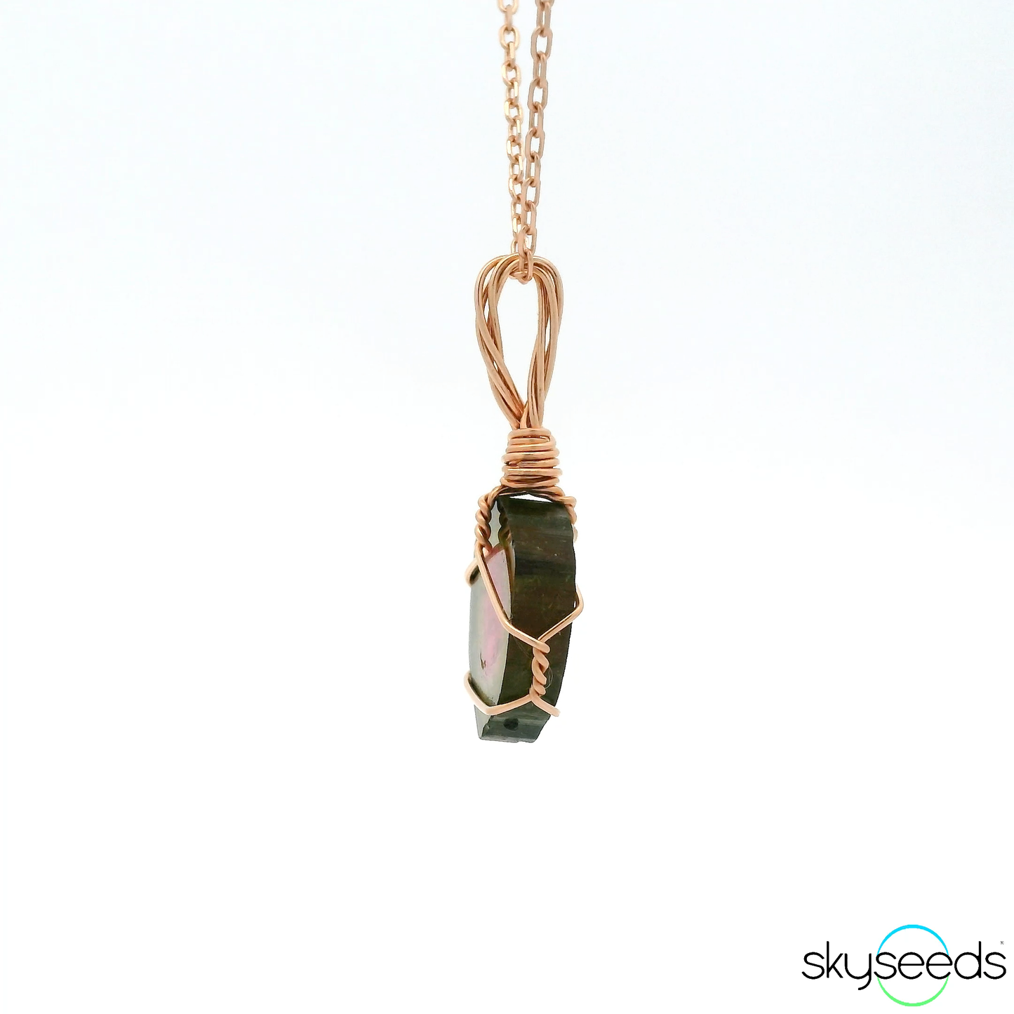 
                  
                    Watermelon Tourmaline - 14kt Rose Gold Filled Pendant
                  
                
