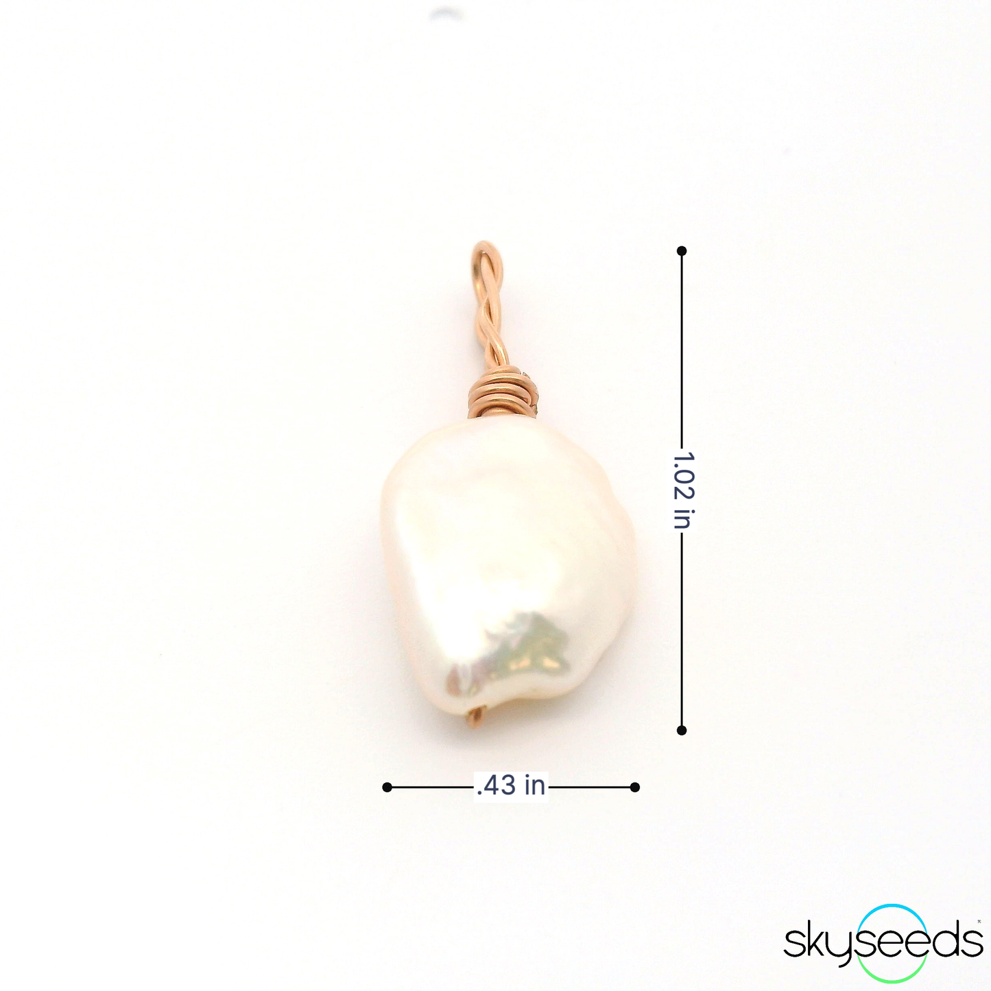 
                  
                    Pearl - 14kt Rose Gold Filled Pendant
                  
                
