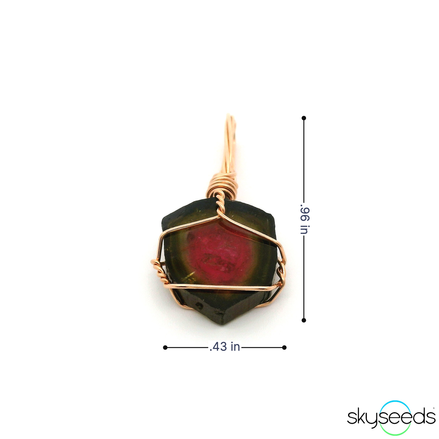 
                  
                    Watermelon Tourmaline - 14kt Rose Gold Filled Pendant
                  
                
