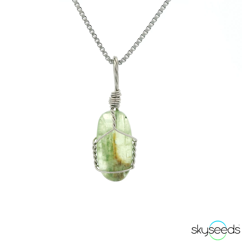 
                  
                    Green Kyanite - Stainless Steel Pendant
                  
                