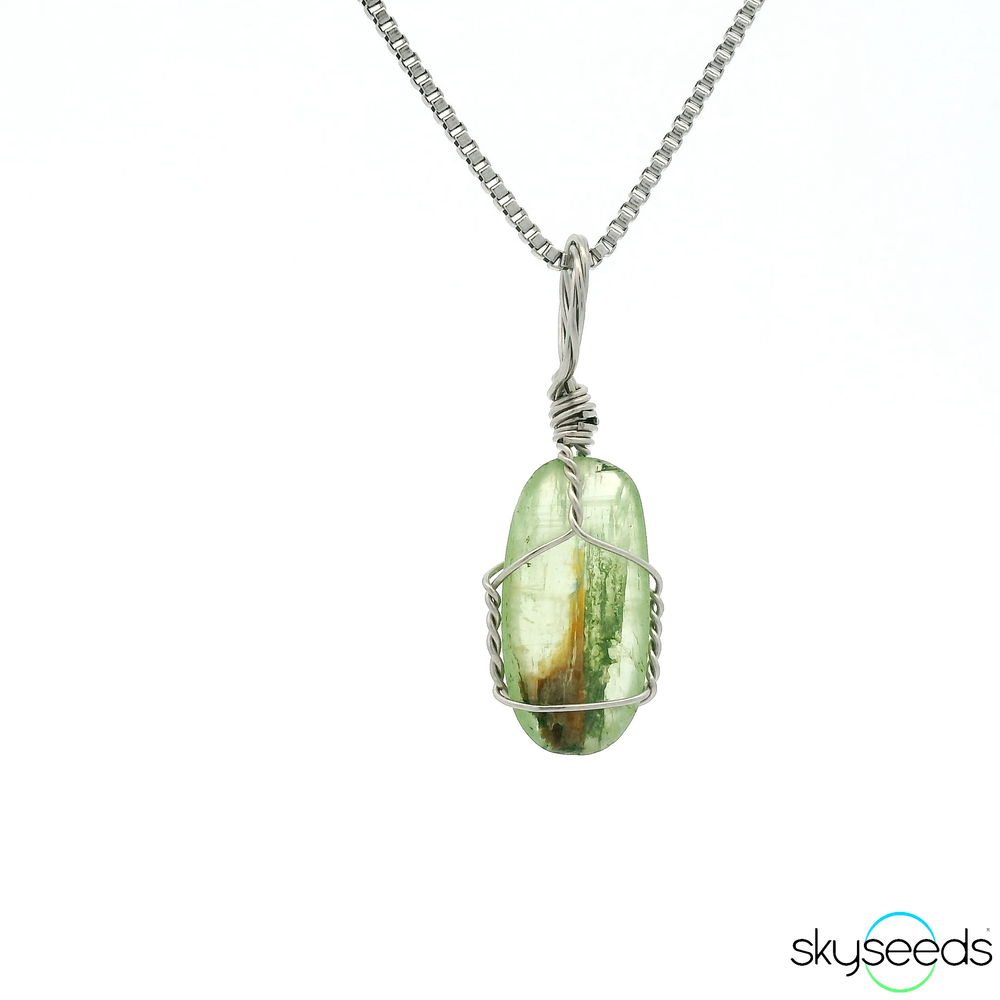 
                  
                    Green Kyanite - Stainless Steel Pendant
                  
                