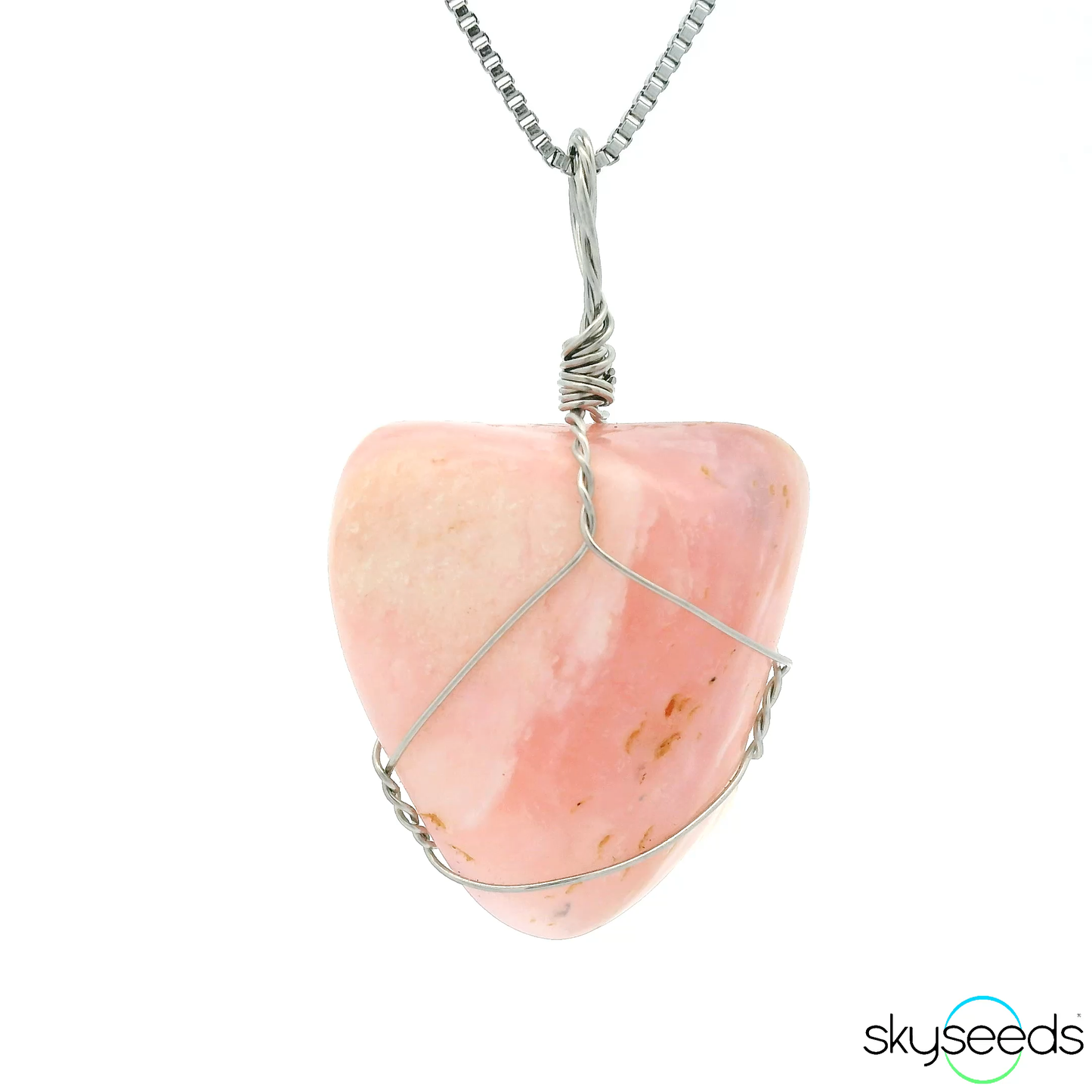 
                  
                    Pink Opal - Stainless Steel Pendant
                  
                