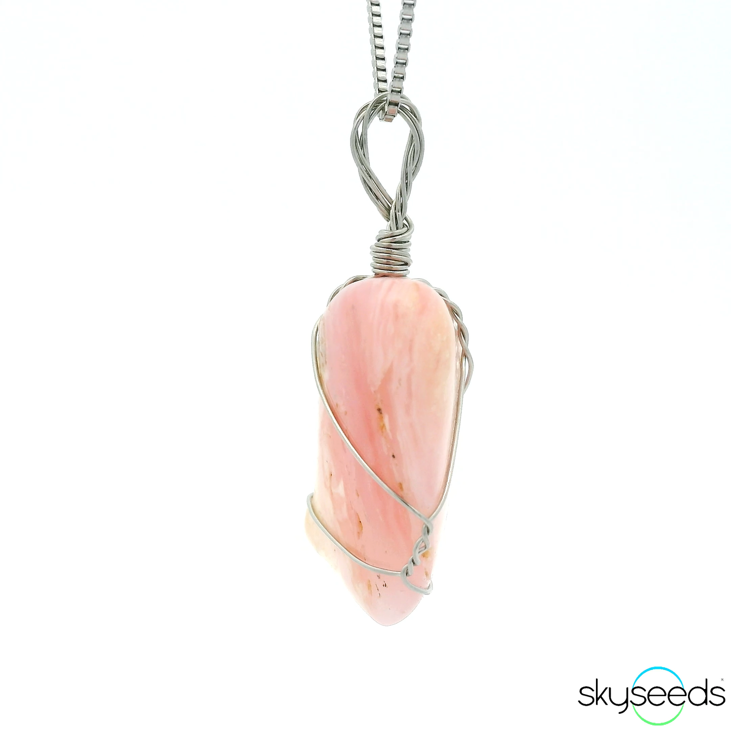 
                  
                    Pink Opal - Stainless Steel Pendant
                  
                