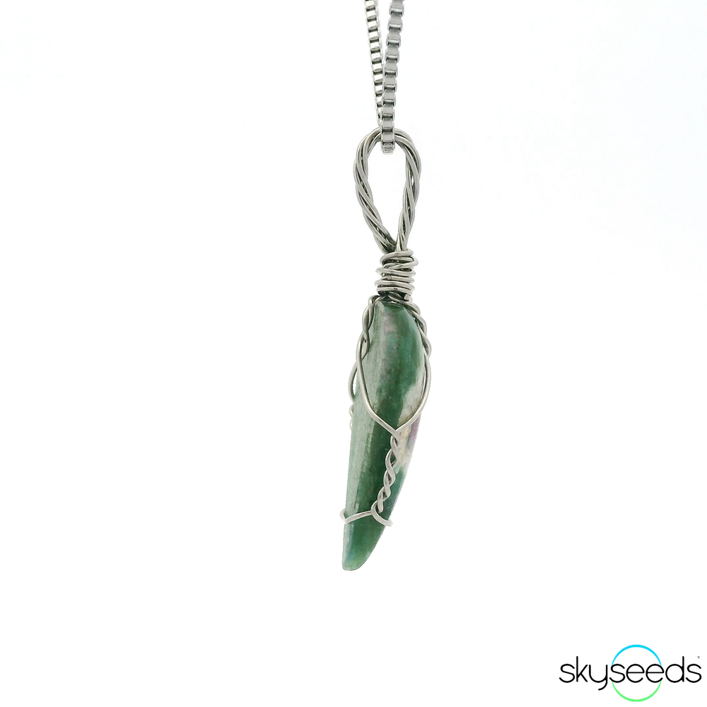 
                  
                    Ruby Fuchsite - Stainless Steel Pendant
                  
                