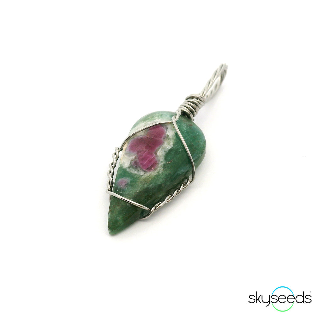 Ruby Fuchsite - Stainless Steel Pendant