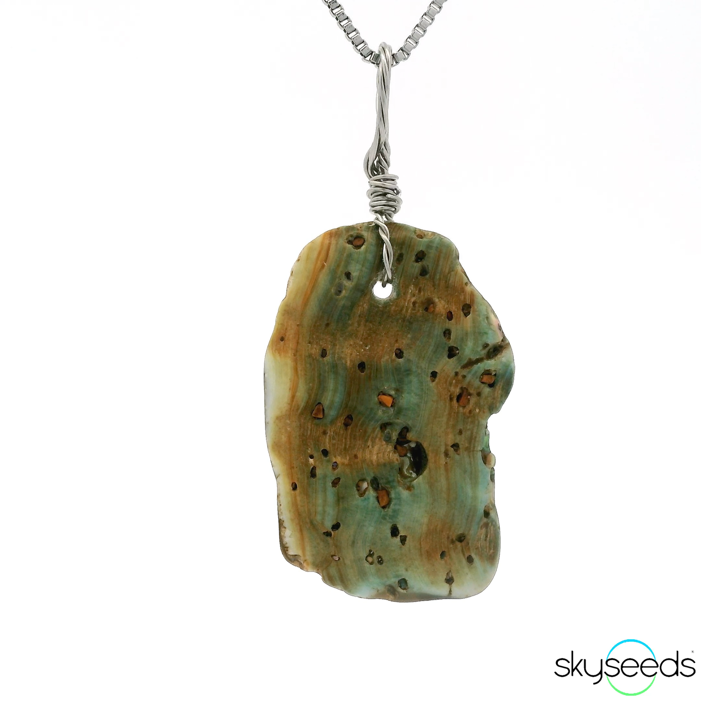 
                  
                    Abalone Shell - Stainless Steel Pendant
                  
                