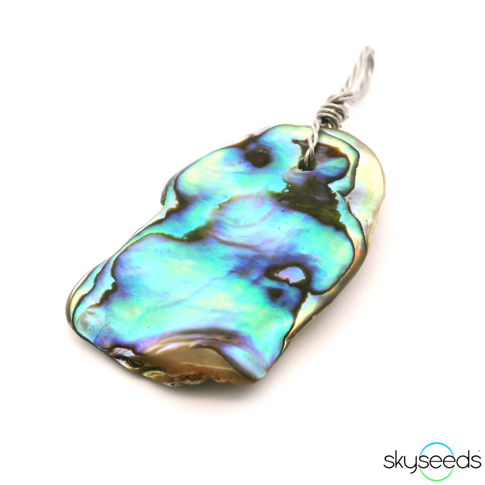 Abalone Shell - Stainless Steel Pendant