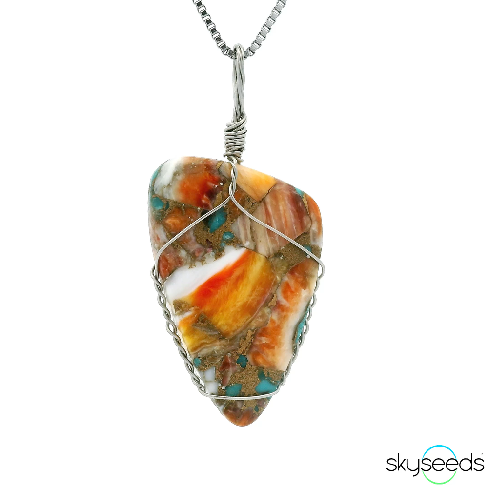 
                  
                    Spiny Oyster Turquiose - Stainless Steel Pendant
                  
                