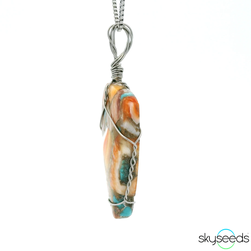 
                  
                    Spiny Oyster Turquiose - Stainless Steel Pendant
                  
                