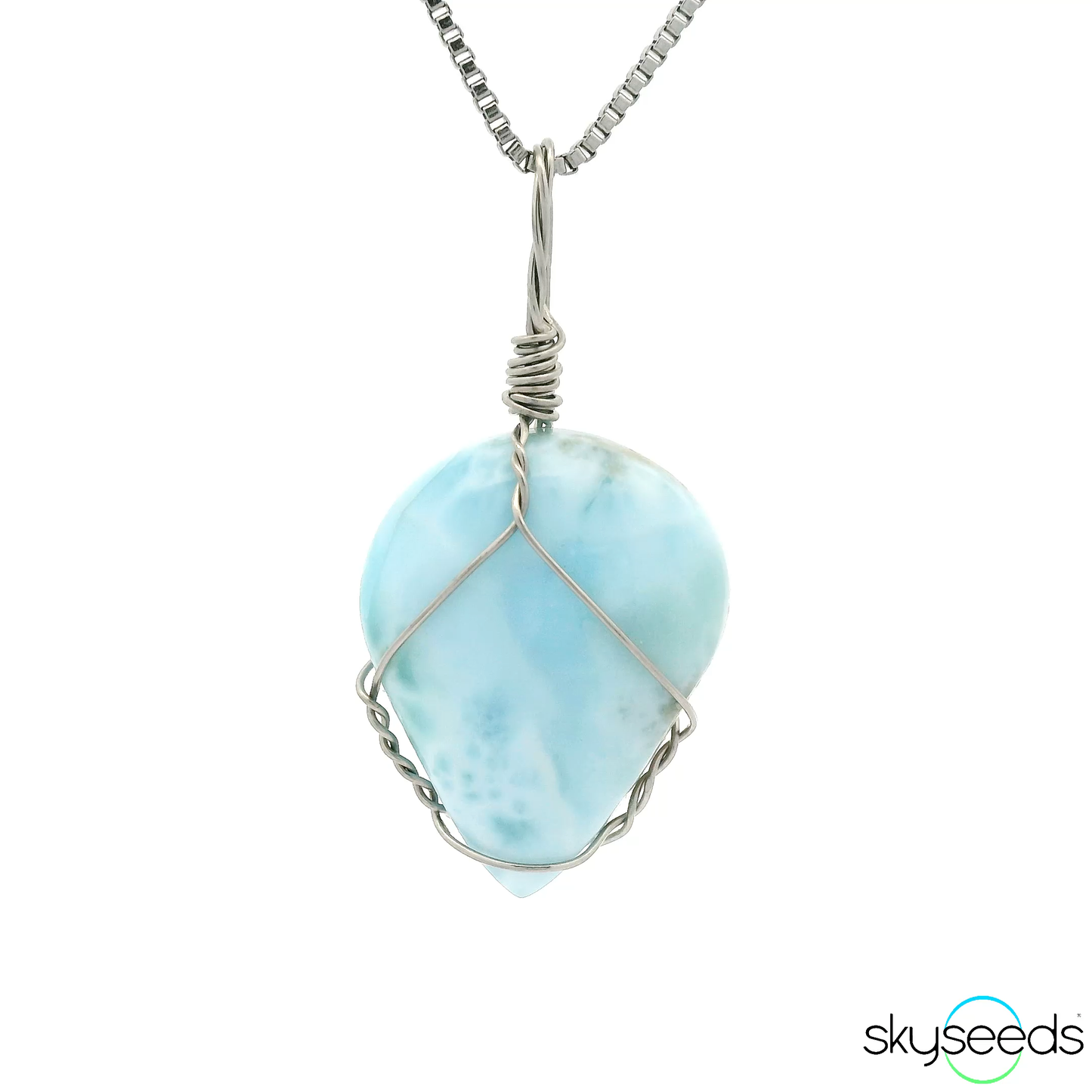 
                  
                    Larimar - Stainless Steel Pendant
                  
                