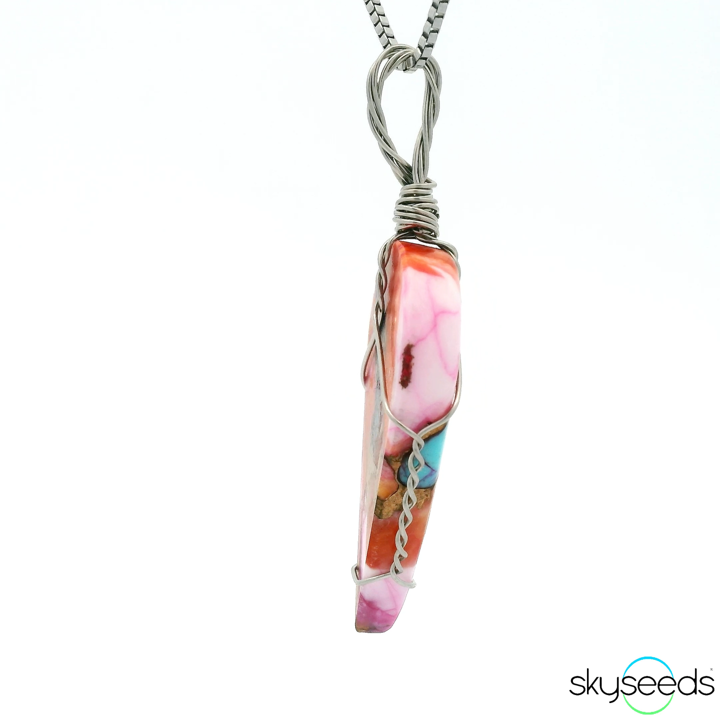 
                  
                    Spiny Oyster Turquoise - Stainless Steel Pendant
                  
                