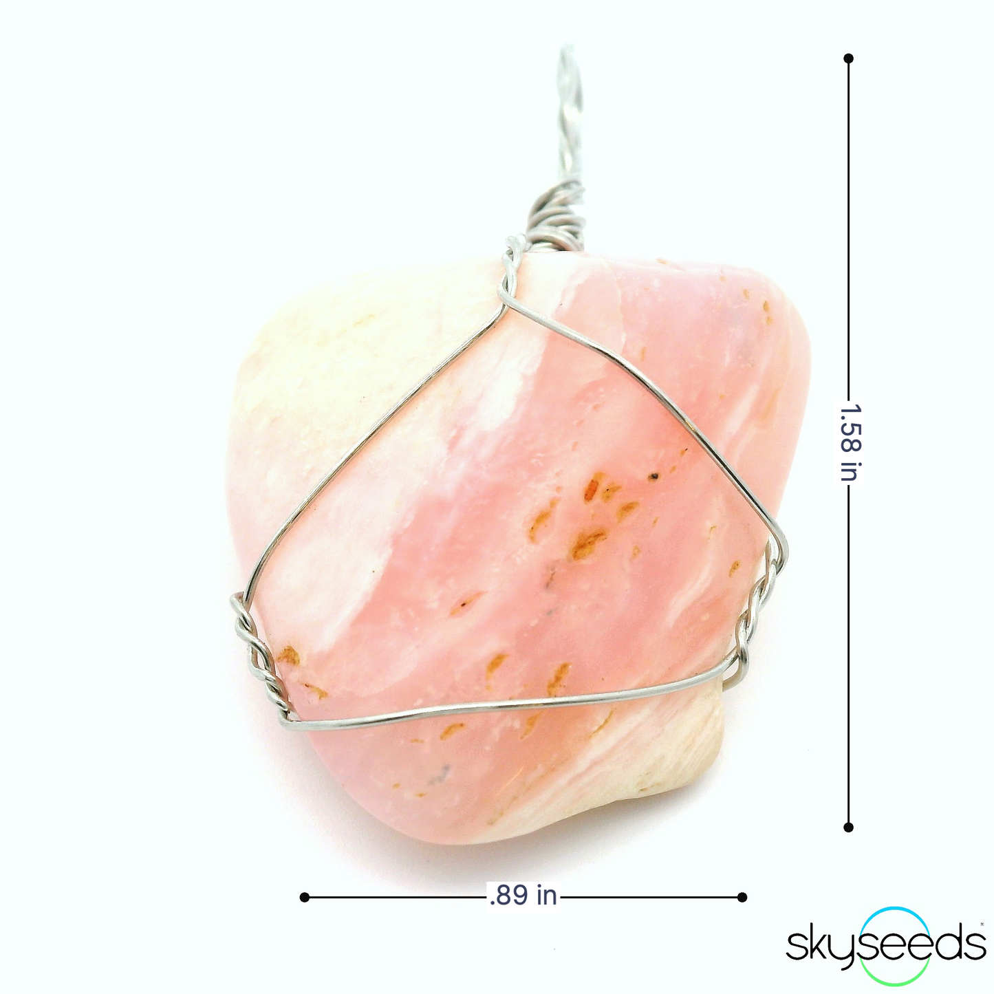 
                  
                    Pink Opal - Stainless Steel Pendant
                  
                