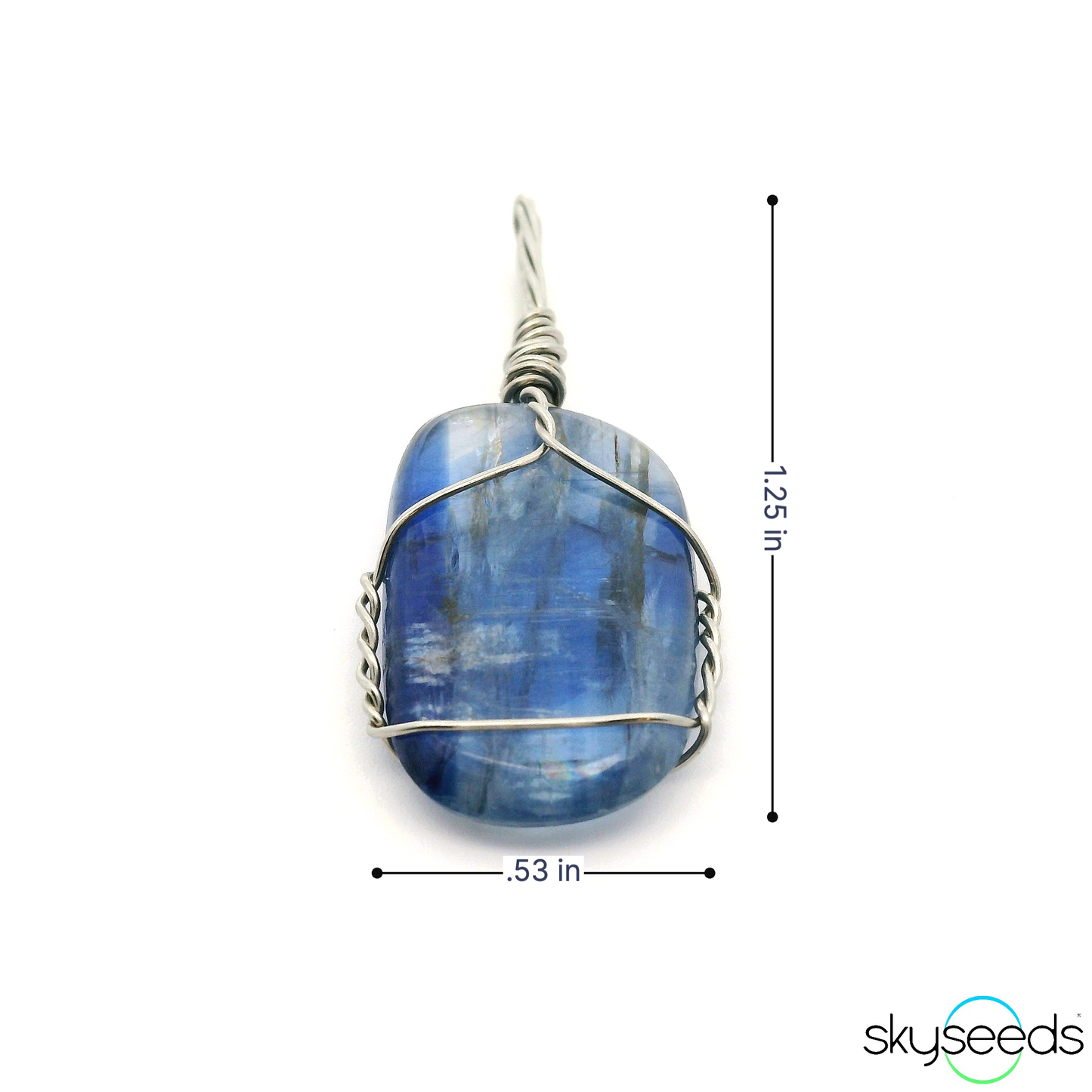 
                  
                    Blue Kyanite - Stainless Steel Pendant
                  
                
