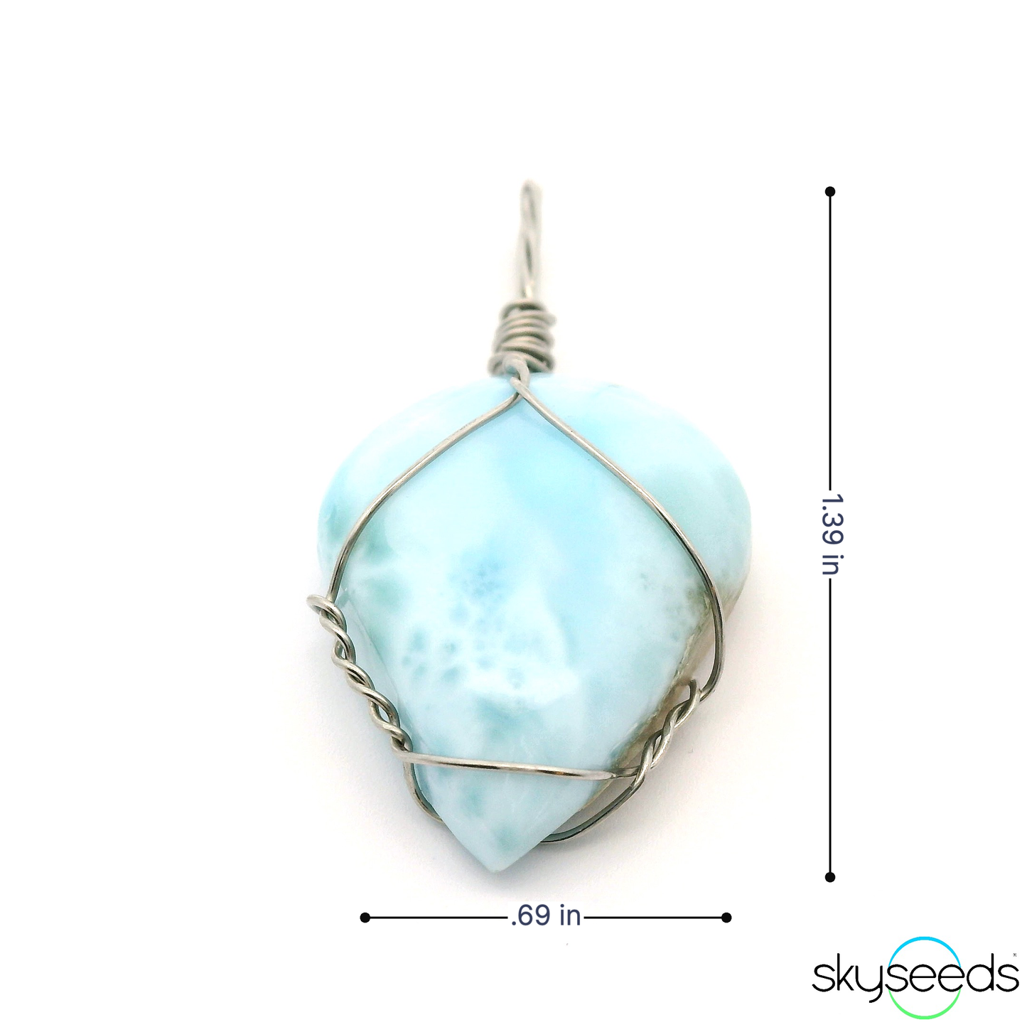
                  
                    Larimar - Stainless Steel Pendant
                  
                