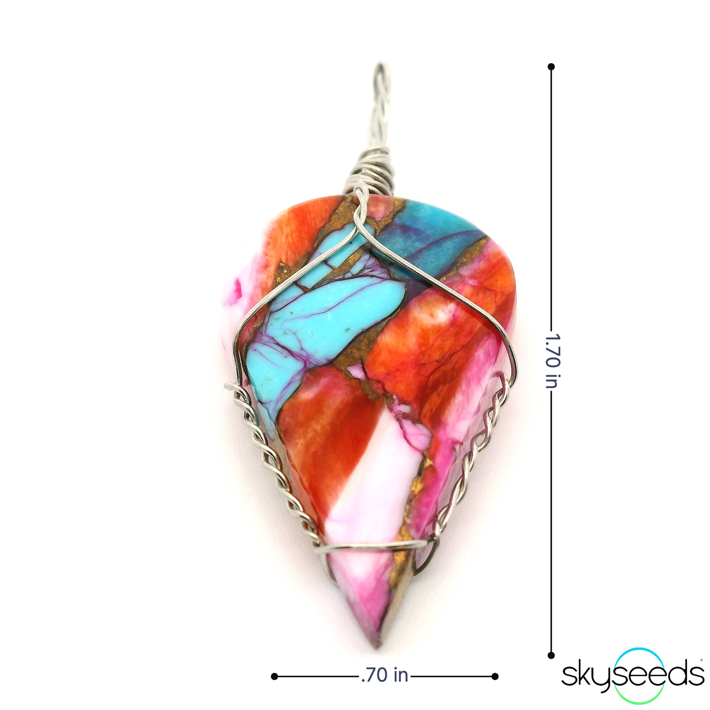 
                  
                    Spiny Oyster Turquoise - Stainless Steel Pendant
                  
                