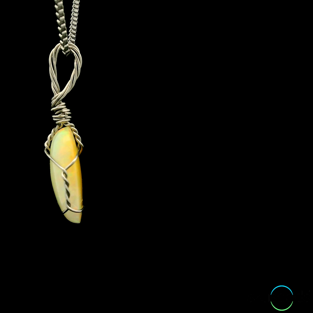 
                  
                    Ethiopian Opal - Stainless Steel Pendant
                  
                