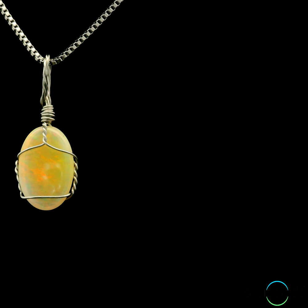 
                  
                    Ethiopian Opal - Stainless Steel Pendant
                  
                