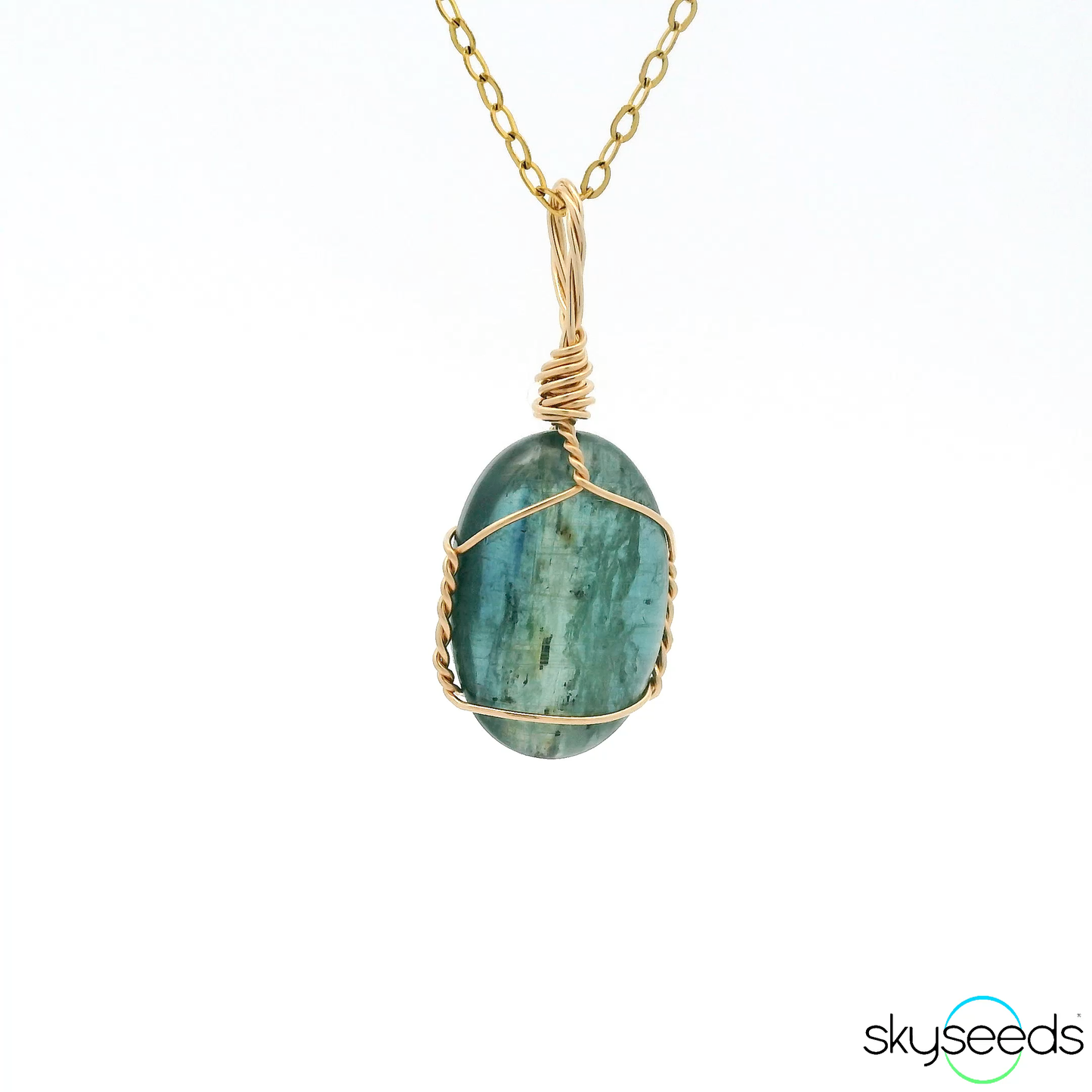 
                  
                    Ocean Kyanite - 14kt Gold Filled Pendant
                  
                