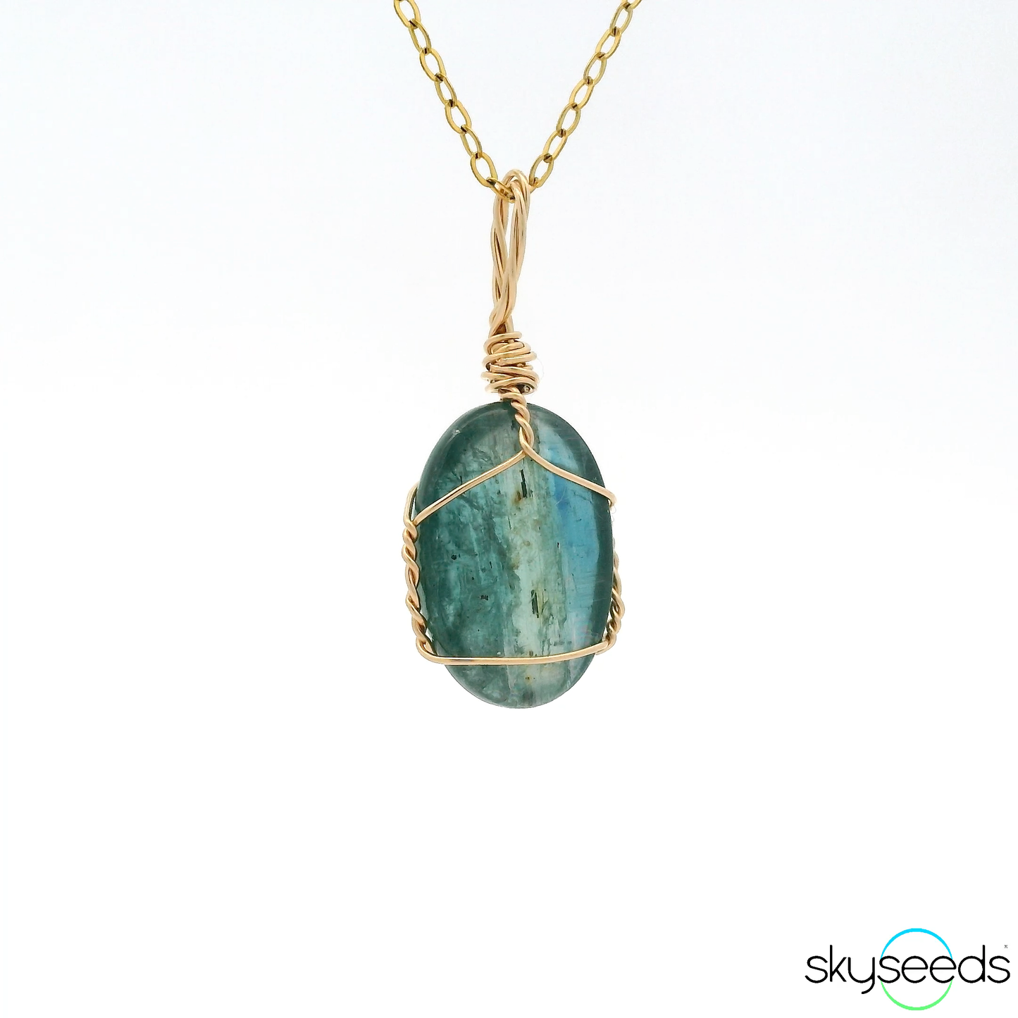
                  
                    Ocean Kyanite - 14kt Gold Filled Pendant
                  
                