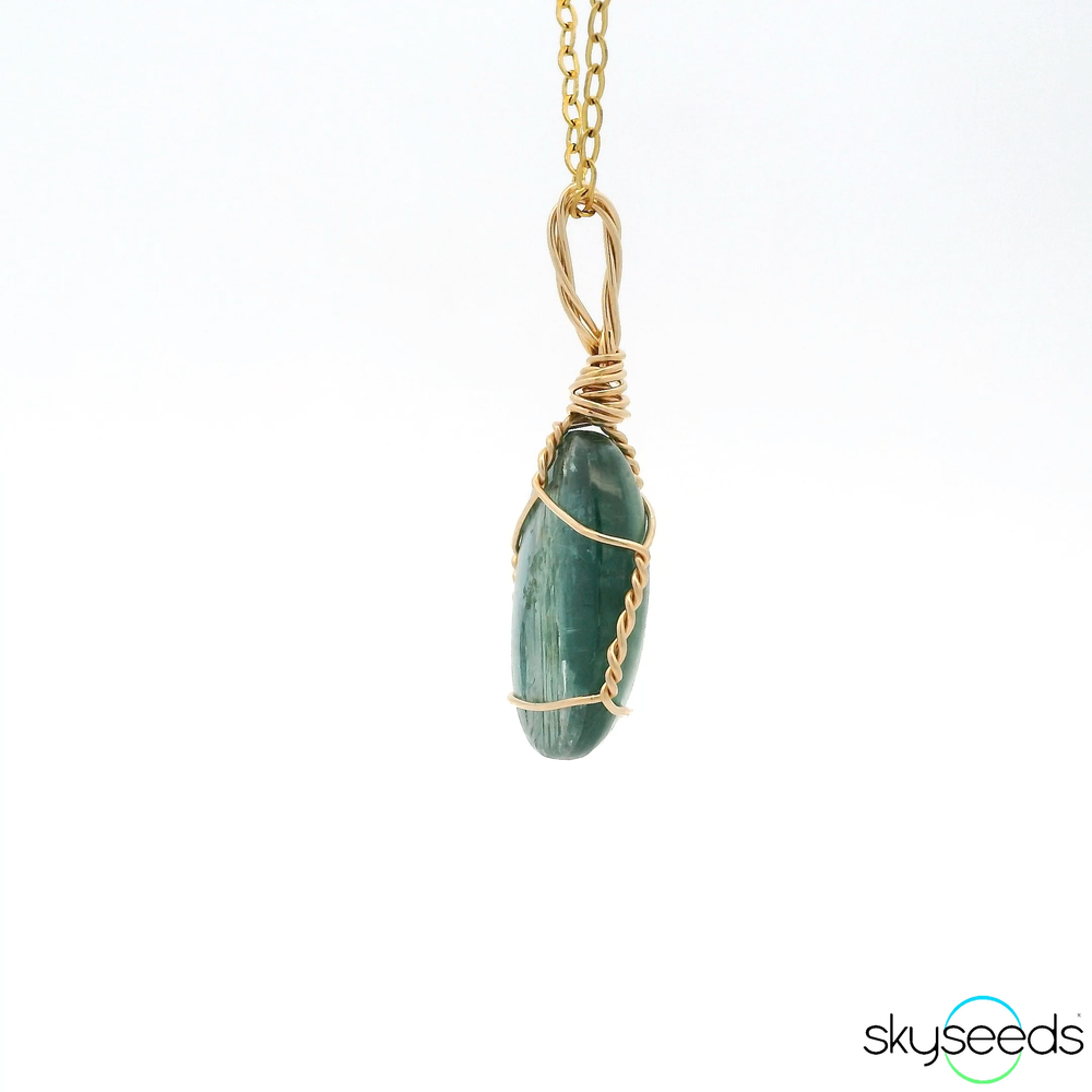 
                  
                    Ocean Kyanite - 14kt Gold Filled Pendant
                  
                