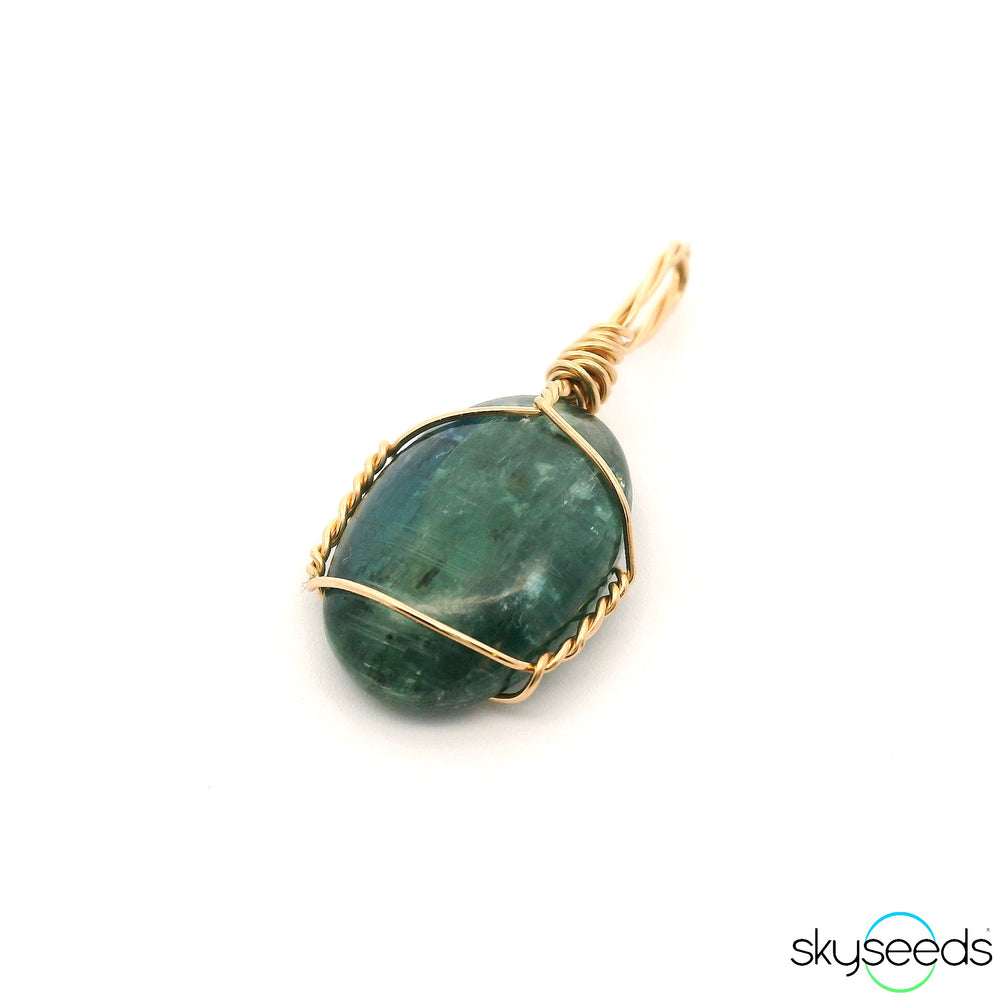 Ocean Kyanite - 14kt Gold Filled Pendant