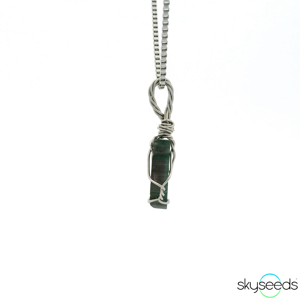 
                  
                    Watermelon Tourmaline - Stainless Steel Pendant
                  
                