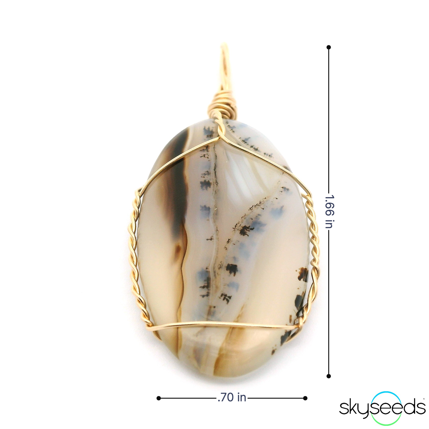 
                  
                    Montana Agate - 14kt Gold Filled Pendant
                  
                