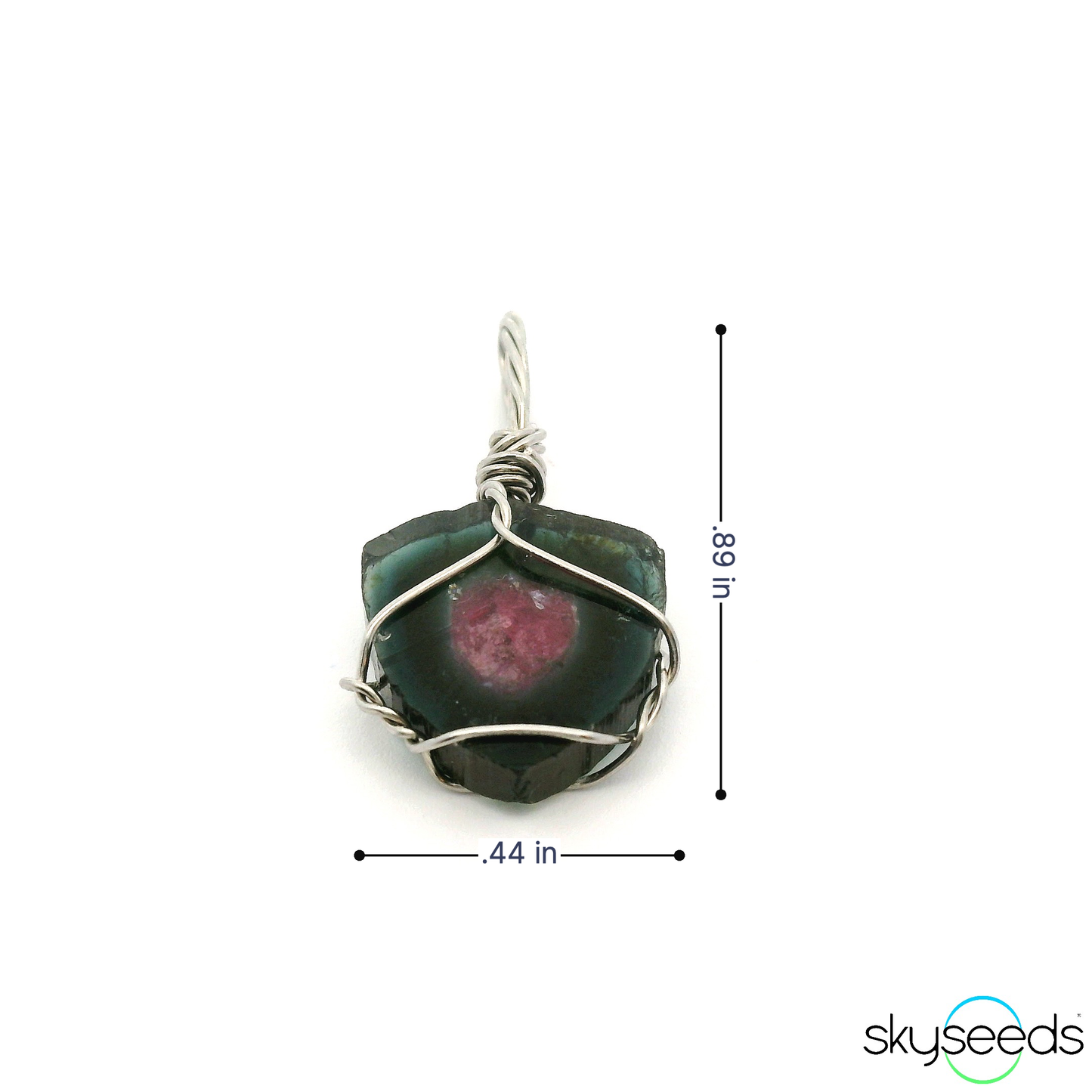 
                  
                    Watermelon Tourmaline - Stainless Steel Pendant
                  
                