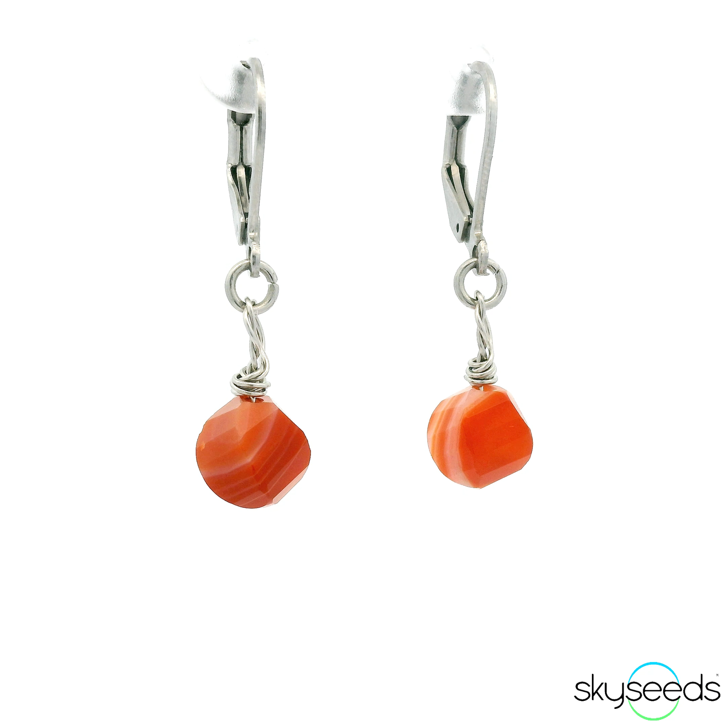 
                  
                    Carnelian - Stainless Steel Earrings
                  
                
