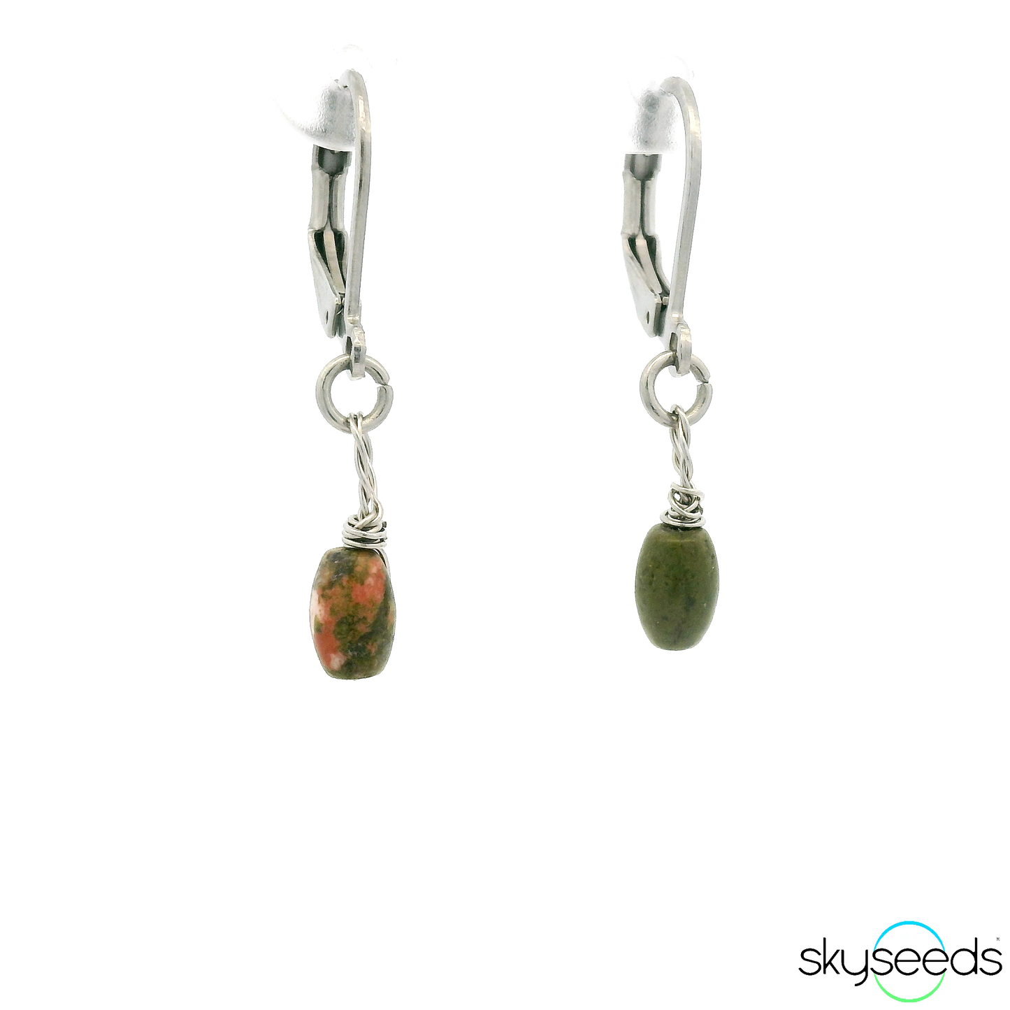 
                  
                    Unakite - Stainless Steel Earrings
                  
                