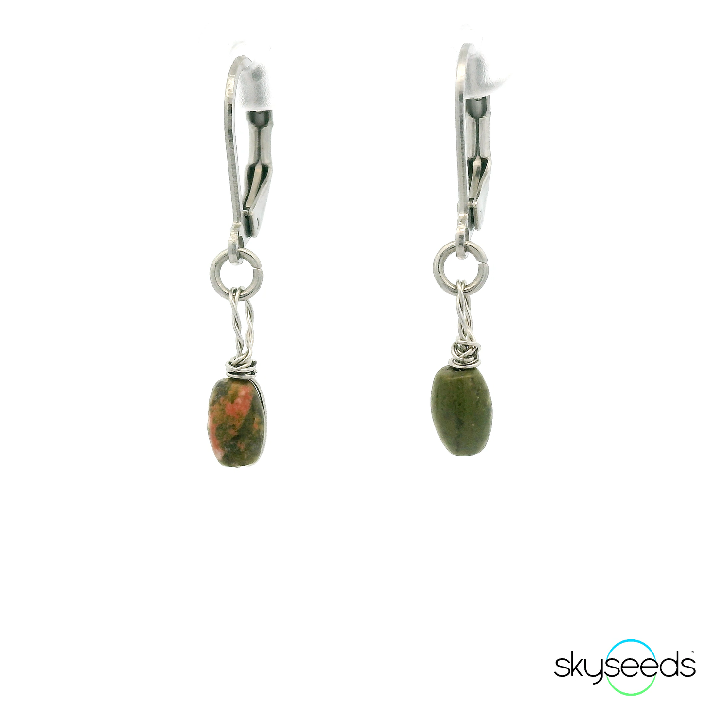 
                  
                    Unakite - Stainless Steel Earrings
                  
                