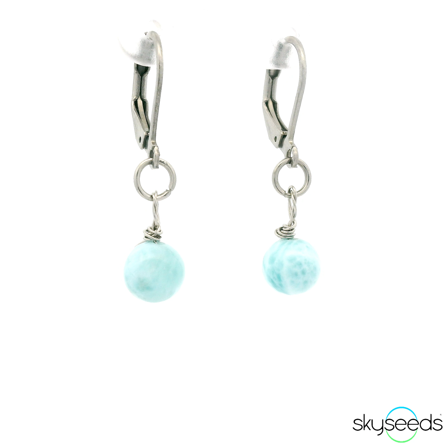 
                  
                    Larimar - Stainless Steel Earrings
                  
                