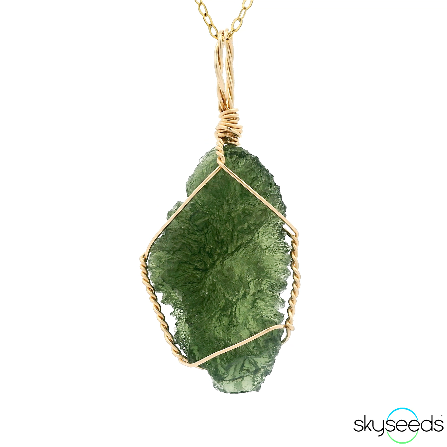 
                  
                    Moldavite - 14kt Gold Filled Pendant
                  
                